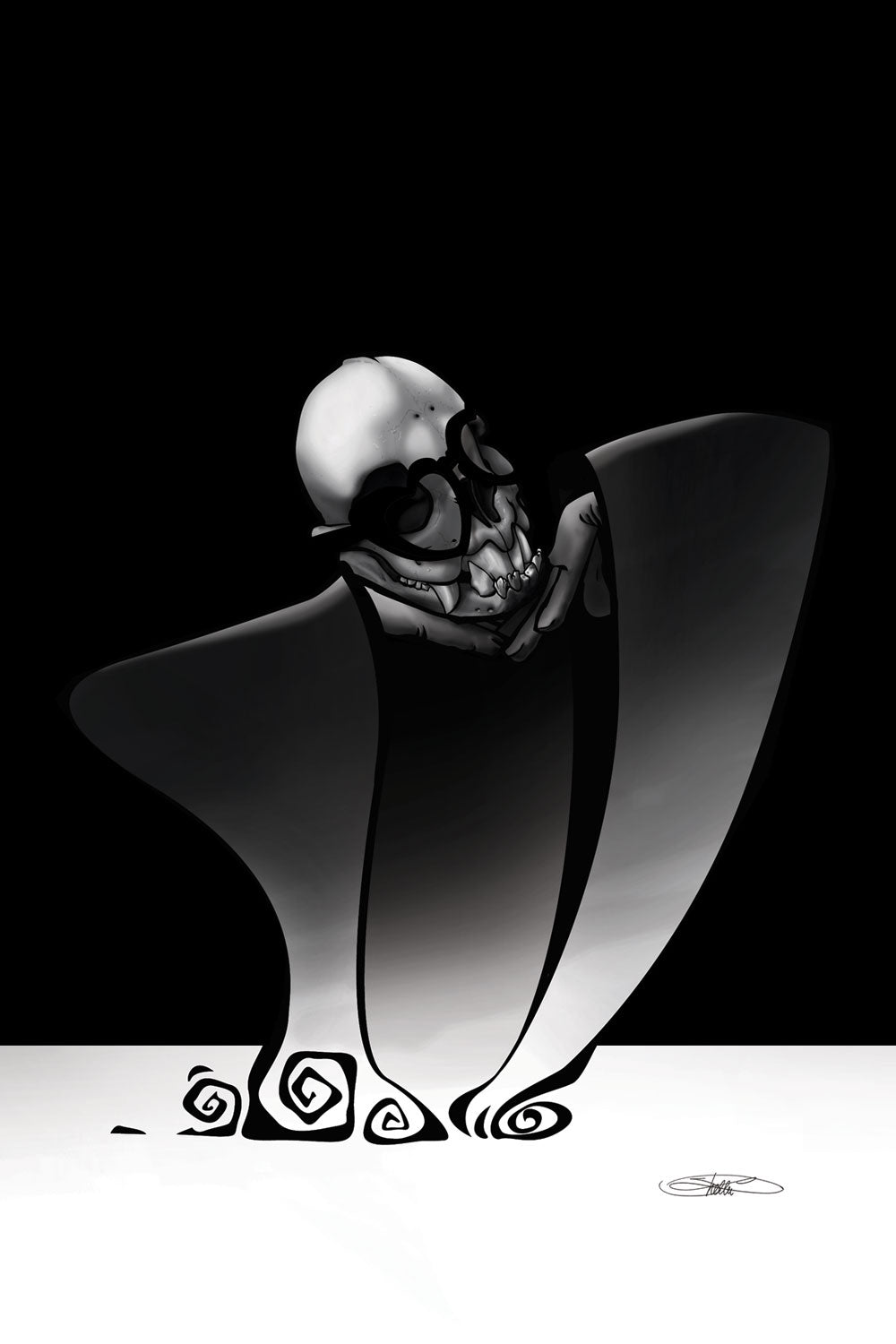 A Vampire Bat's Whimsy Heat-Sensitive Print