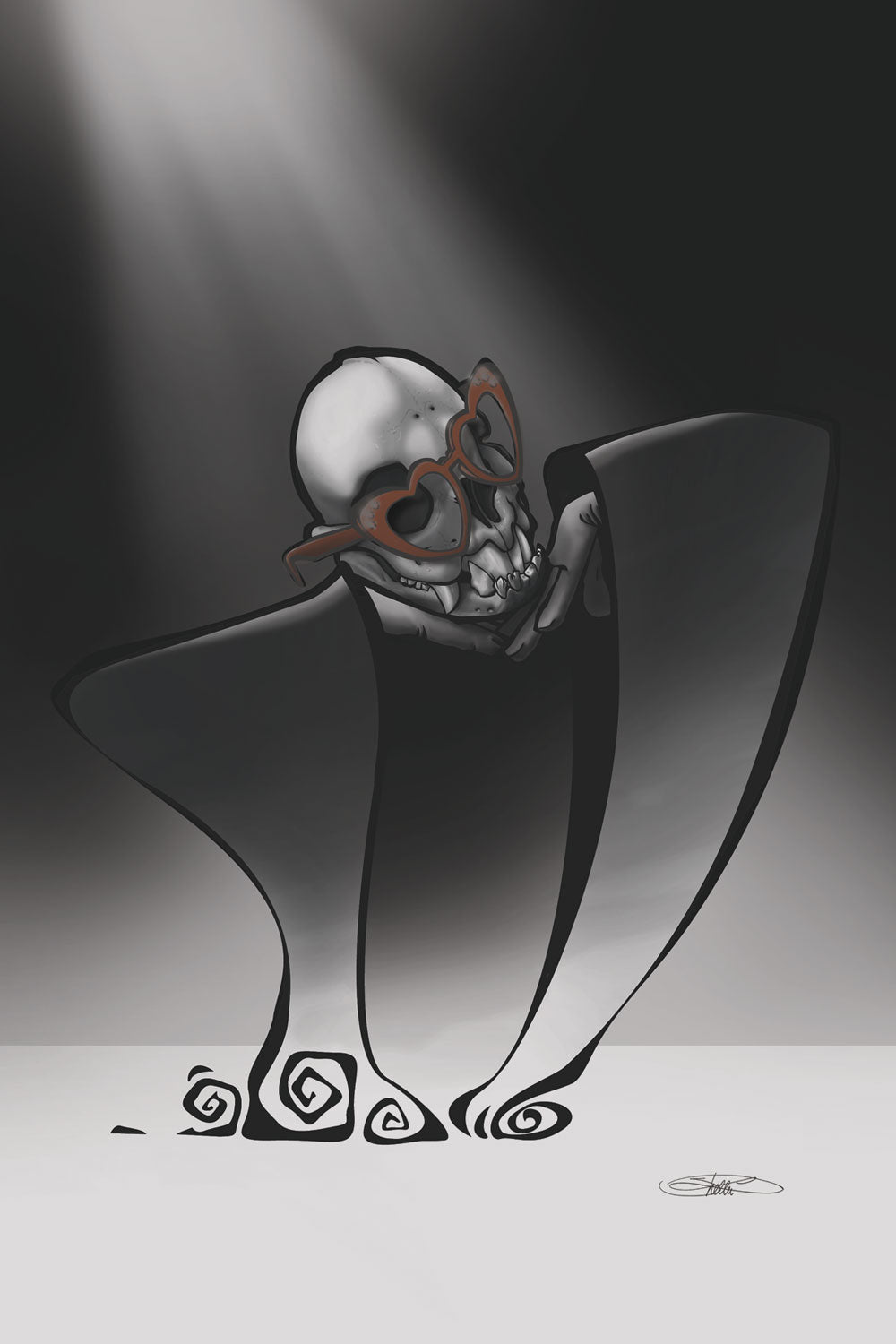 A Vampire Bat's Whimsy Heat-Sensitive Print